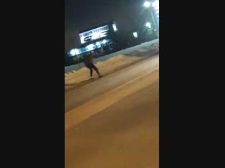 Неадекват у Ясной поляны (24.01.2019)