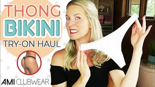THONG BIKINI TRY ON HAUL | *NEW* Ami Clubwear