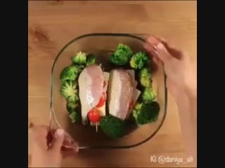 КУРИНАЯ ГРУДКА С СЫРОМ И ШПИНАТОМ