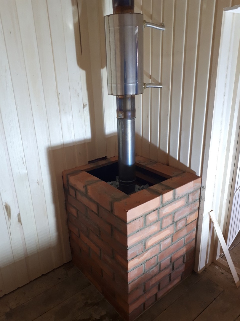 Установка печи в бане с выносной топкой - 95 фото