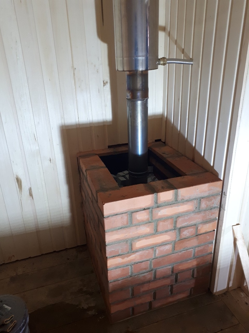 Установка печи в бане с выносной топкой - 95 фото