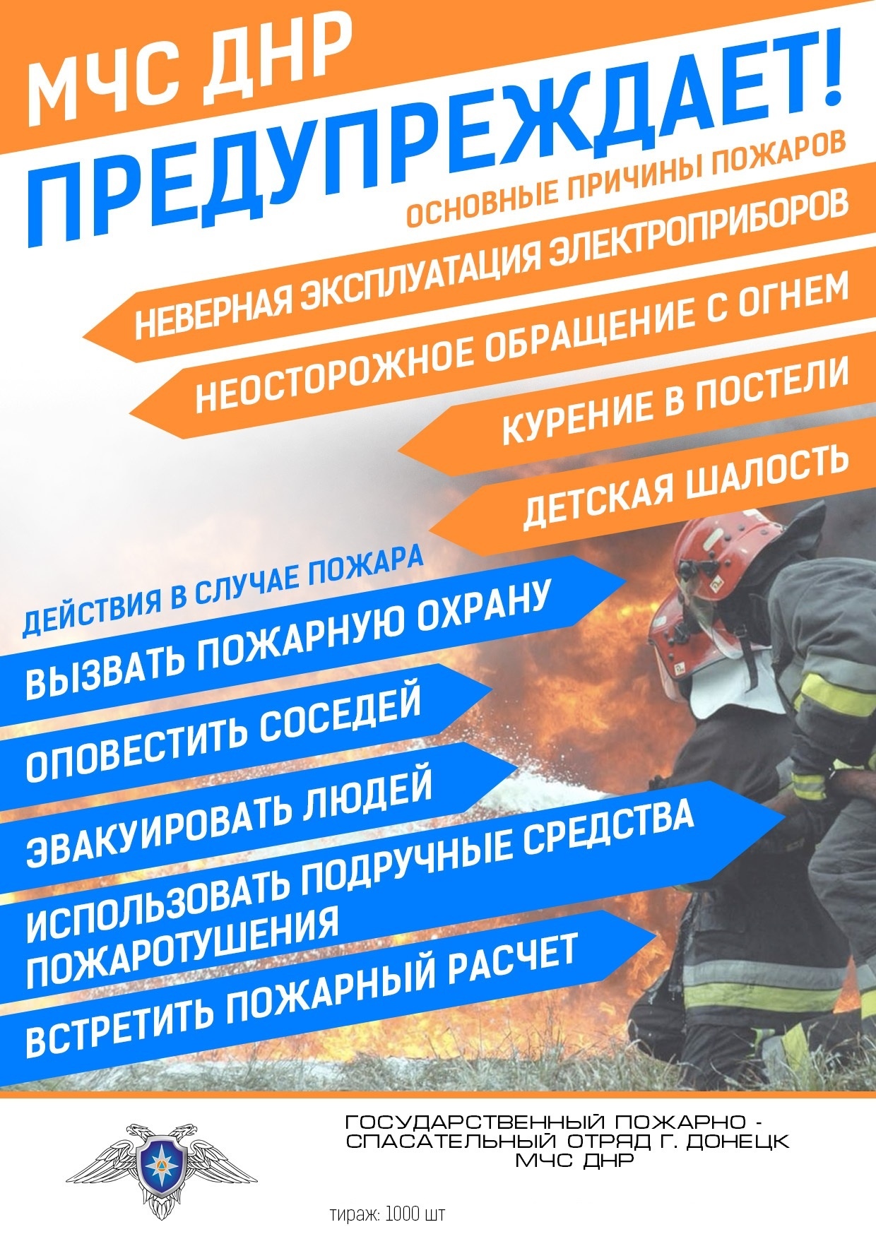 Основные причины пожаров 