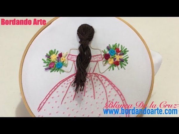 BORDAR A MANO UNA MUÑECA PASO A PASO