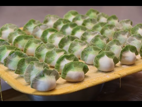 【西安李姐】最精致的白菜饺子做法,一个饺子两种色,两种面团,越30475
