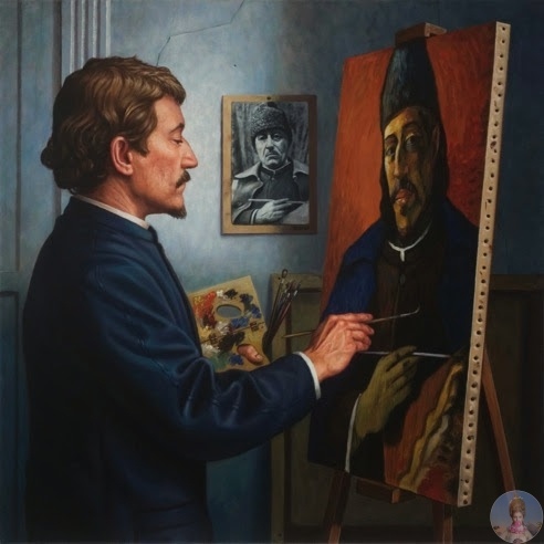 Живопись о живописи Mar Lang - канадский художник. Родился в 1966 году. В 1987 году получил диплом с отличием колледж искусств и дизайна в Калгари. Окончил Школу визуальных искусств в Нью-Йорке,