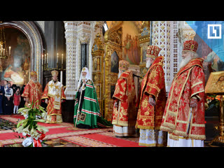 Великая Пасхальная вечерня в храме Христа Спасителя