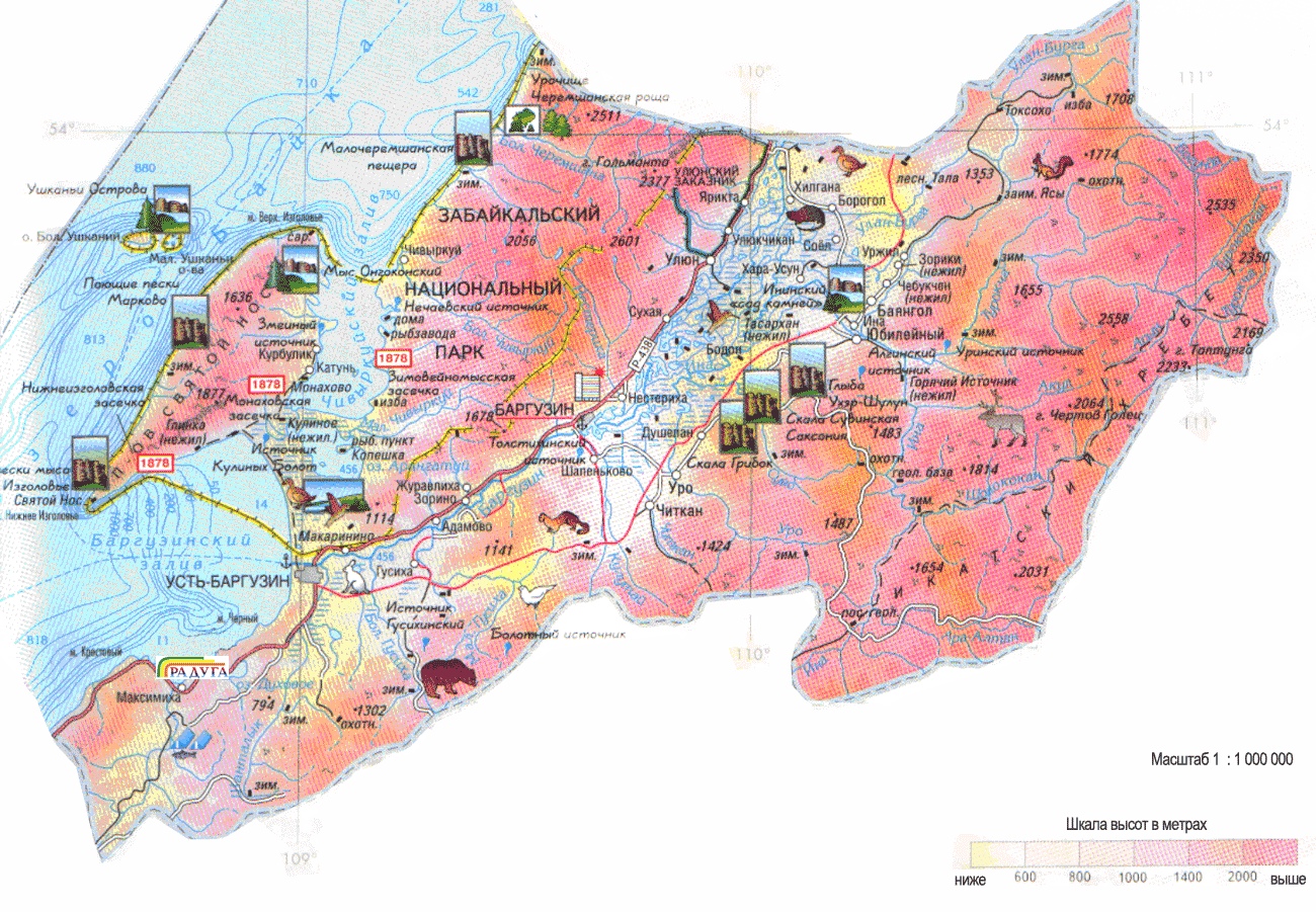 Карта охотничьих угодий бурятии