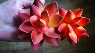 Суккулент из фоамирана для настенного панно 3.0