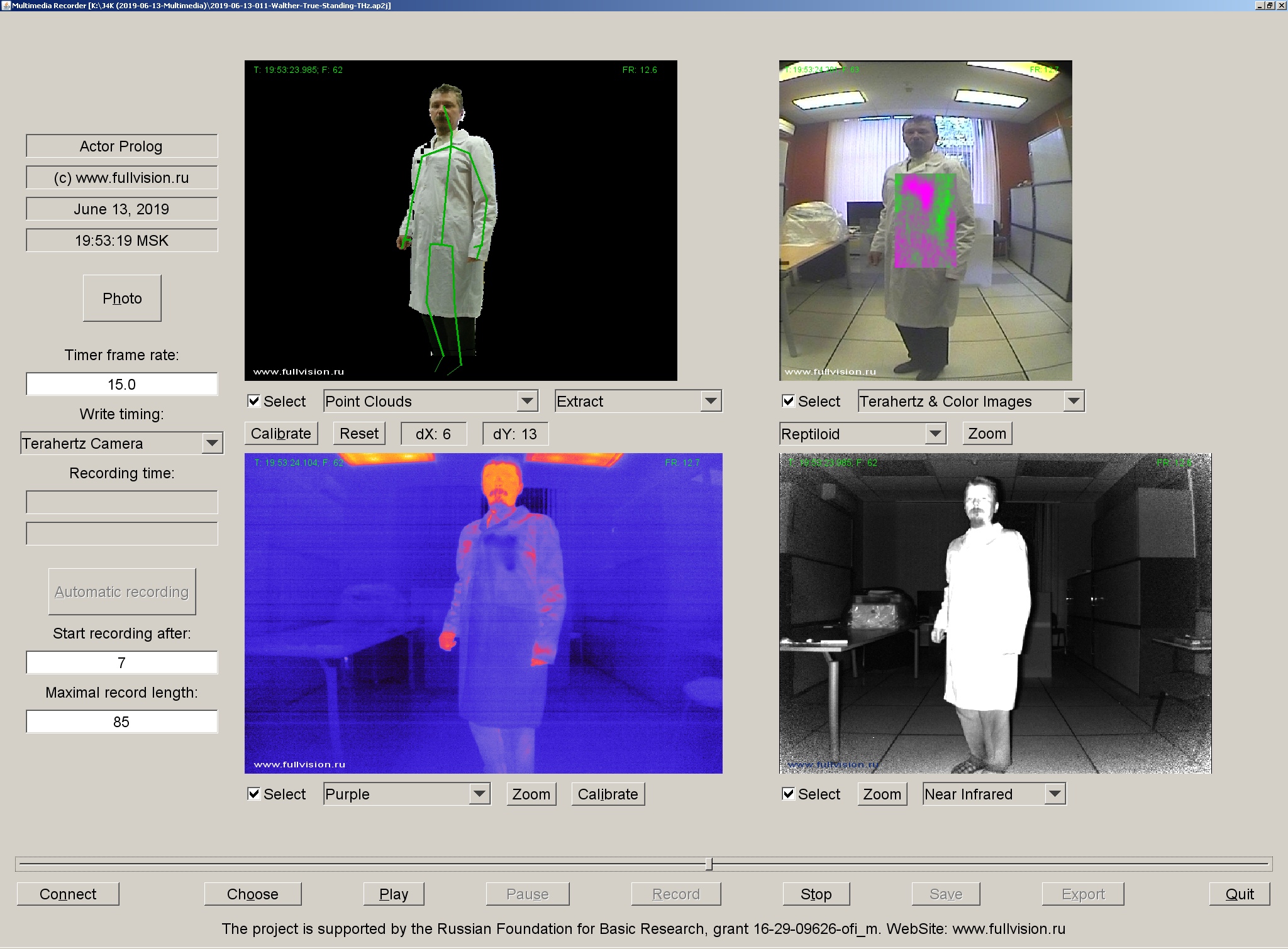 THz and thermal video data set, Thermal imaging, Terahertz images, THz, Terahertz