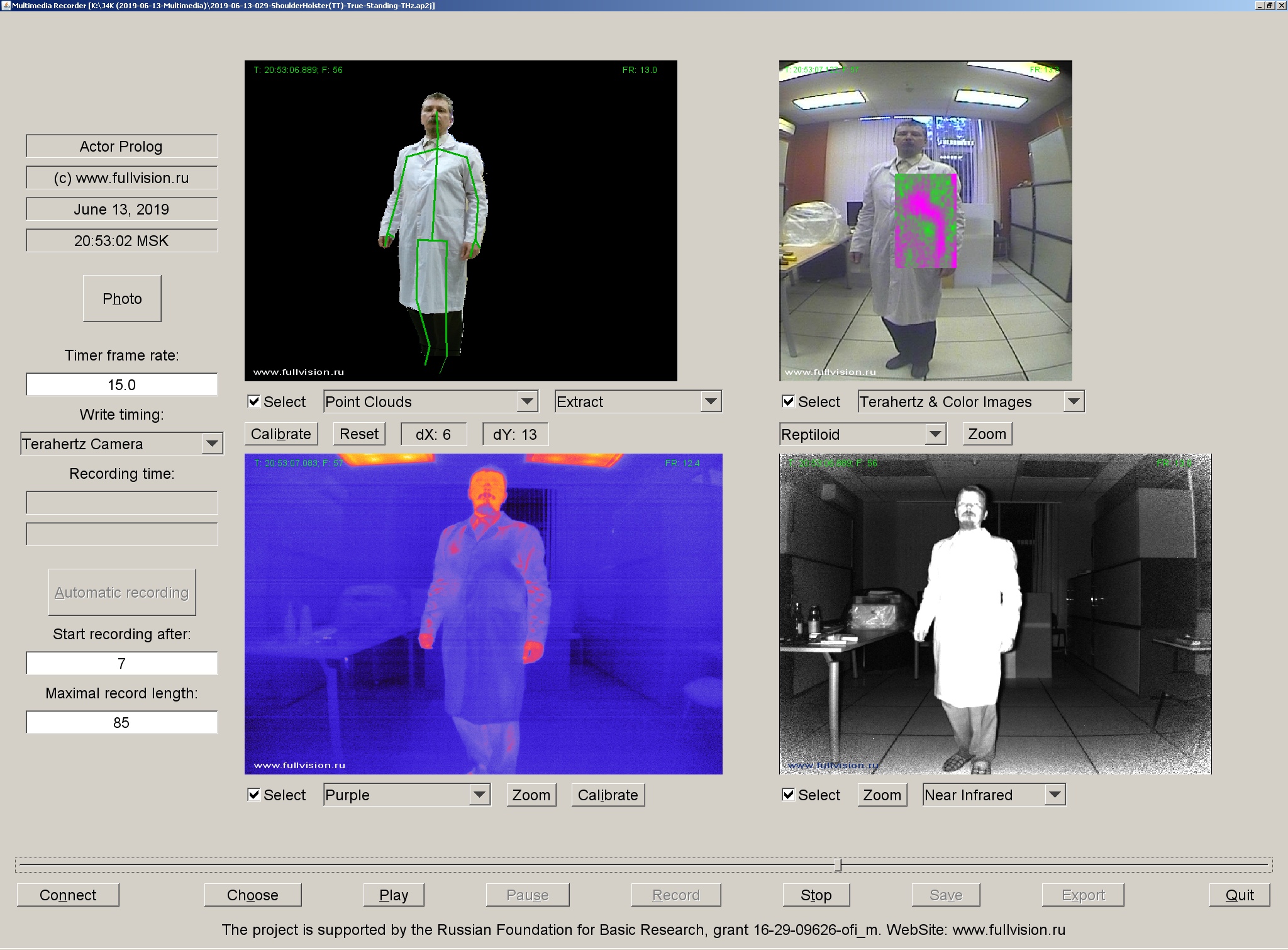 THz and thermal video data set, Thermal imaging, Terahertz images, THz, Terahertz