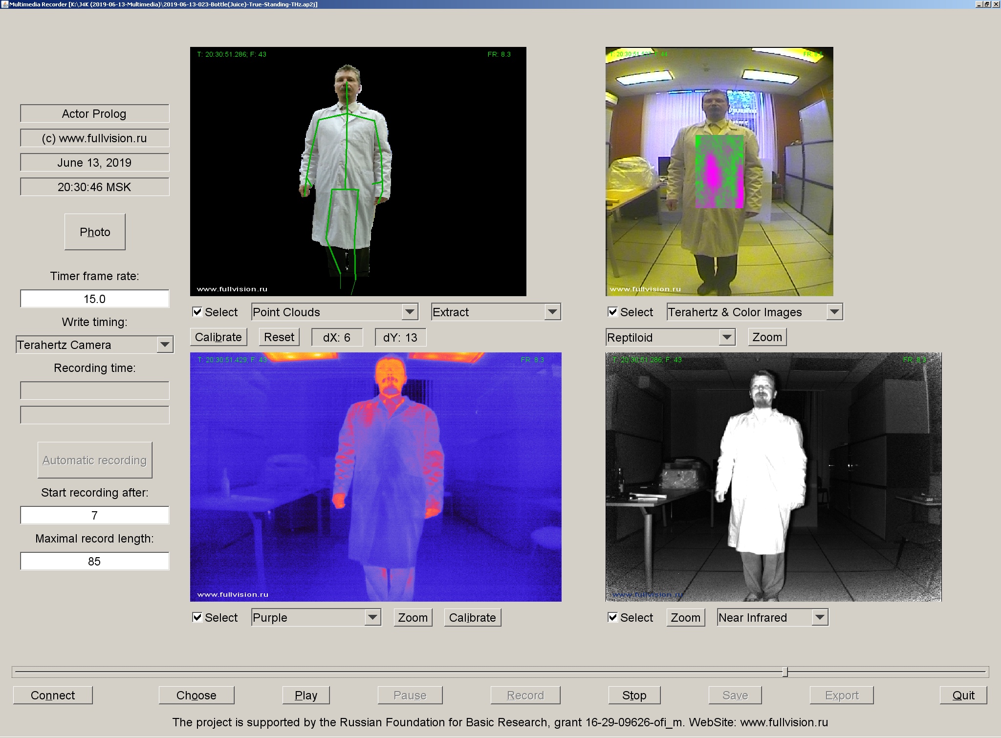 THz and thermal video data set, Thermal imaging, Terahertz images, THz, Terahertz