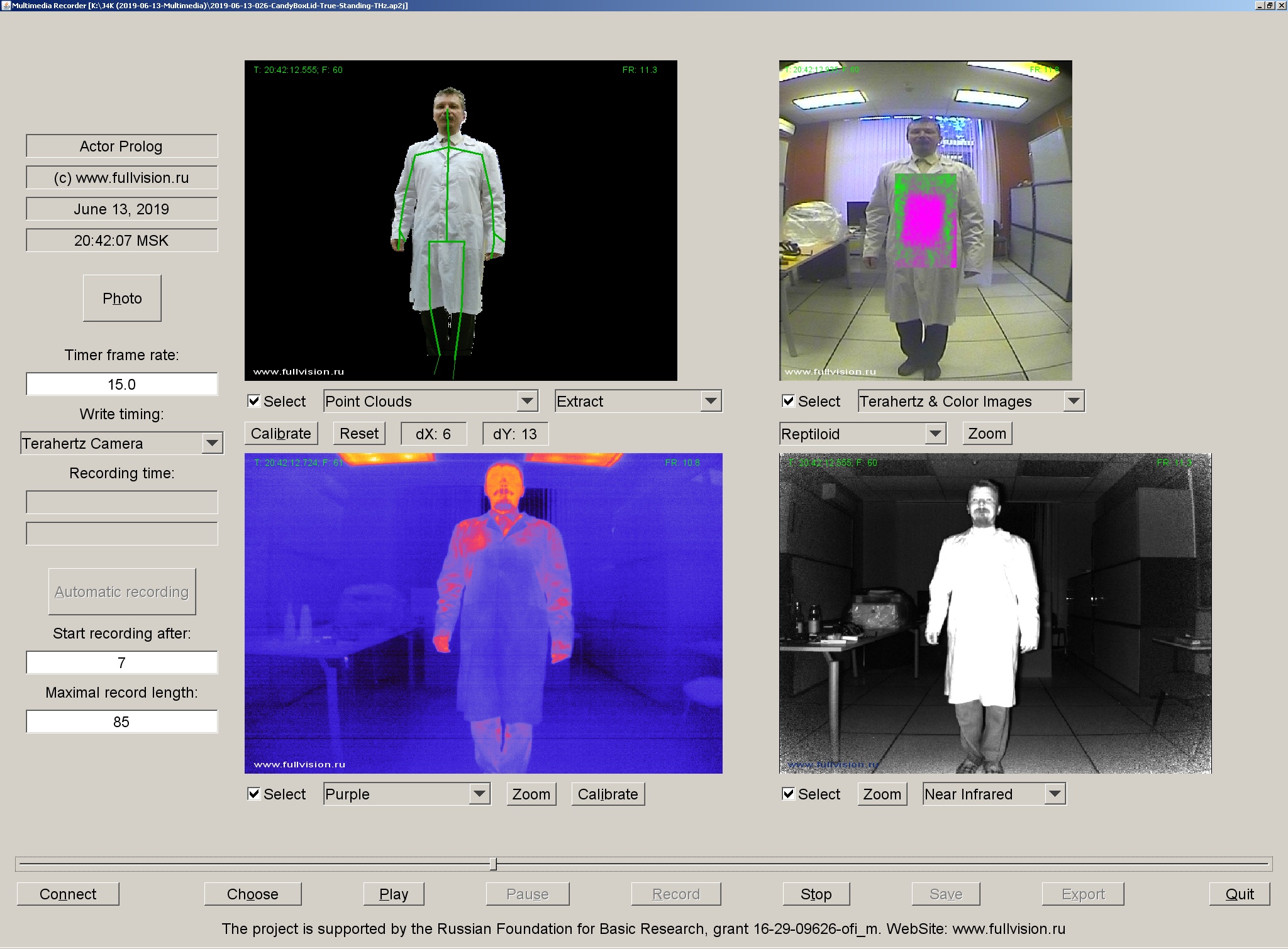 THz and thermal video data set, Thermal imaging, Terahertz images, THz, Terahertz