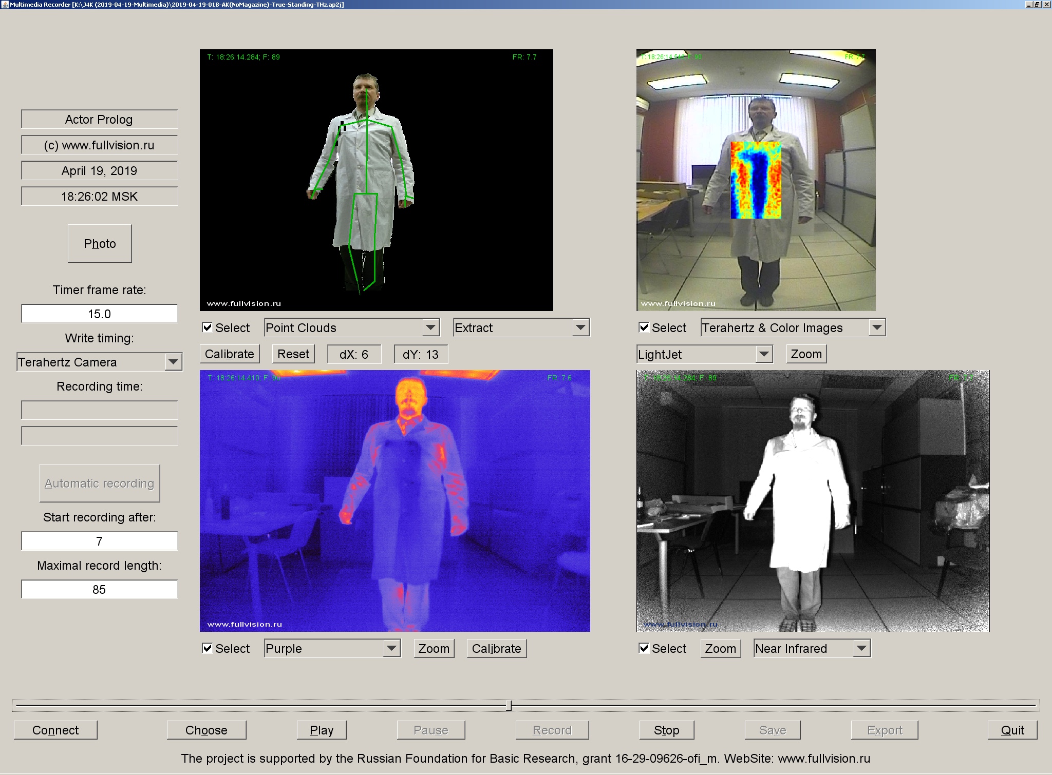 THz and thermal video data set, Thermal imaging, Terahertz images, THz, Terahertz