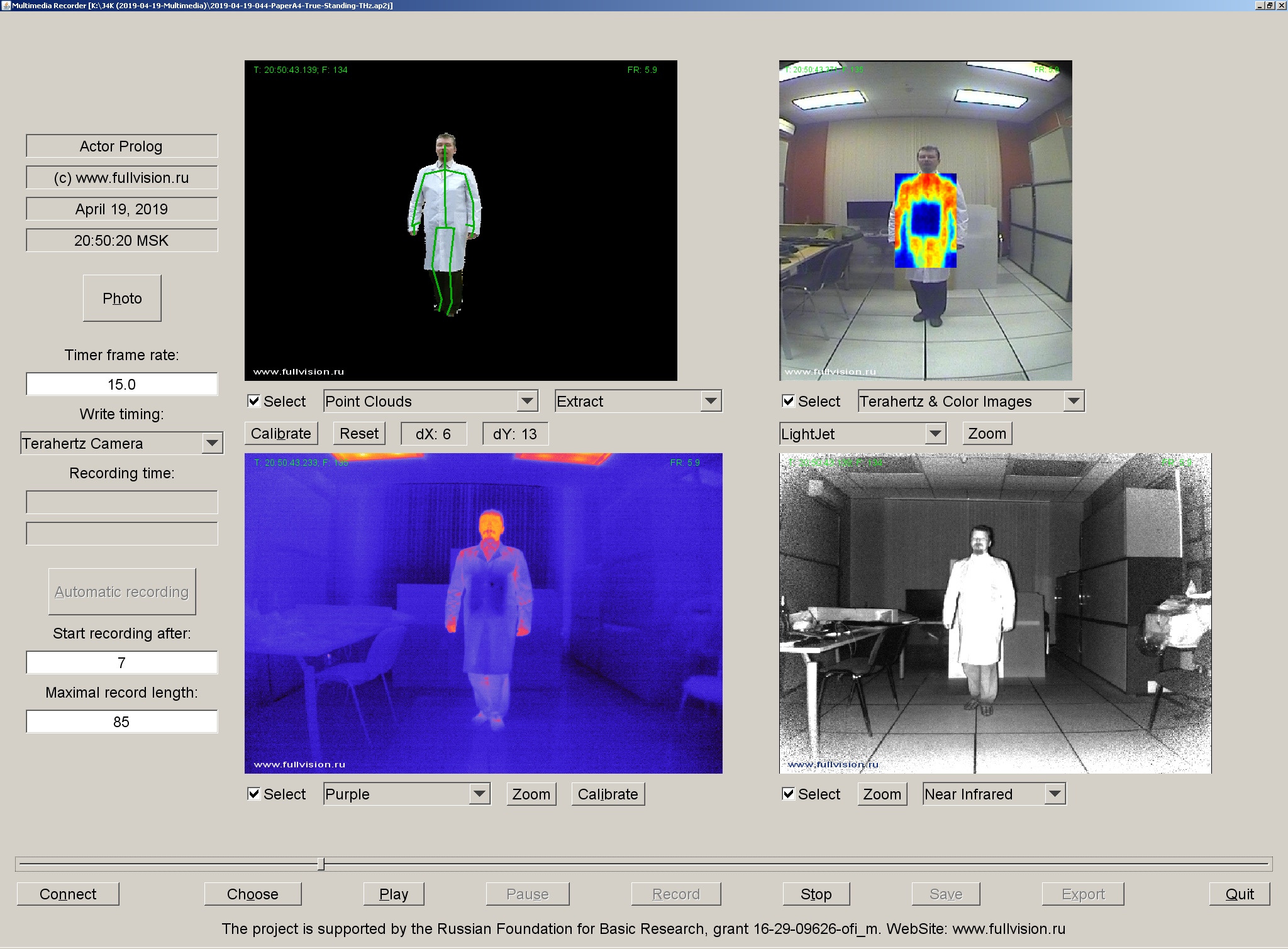 THz and thermal video data set, Thermal imaging, Terahertz images, THz, Terahertz
