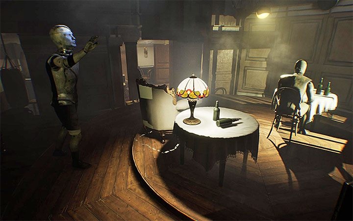 платформа с висячим стулом в акте 1 Layers of Fear 2