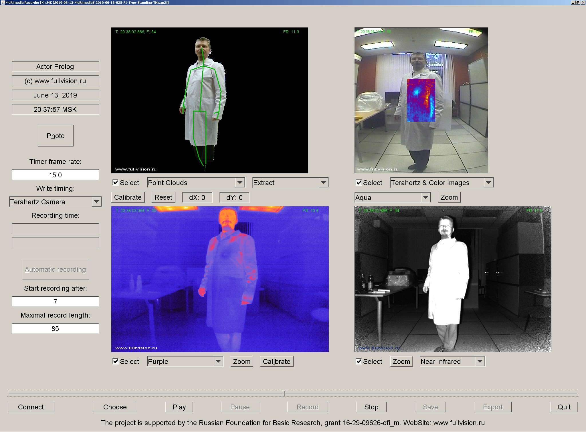 THz and thermal video data set, Thermal imaging, Terahertz images, THz, Terahertz