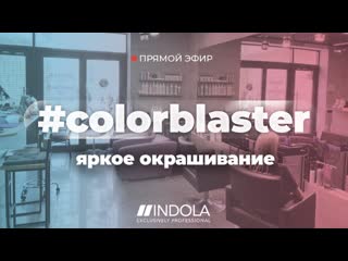 Яркое окрашивание в прямом эфире с амбассадором INDOLA Денисом Шефель
