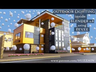 How to do Outdoor Lighting inside Blender 2.8 using EEVEE