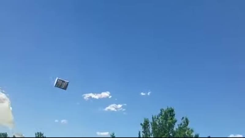The potty flies away