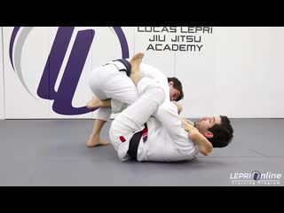 Lucas Lepri - De La Riva to One Leg X Sweep to Knee Cut to Side Control