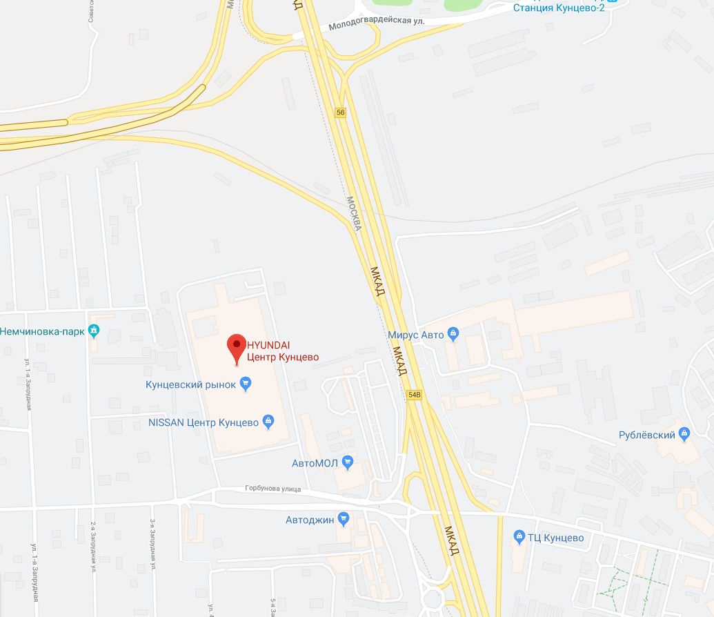 Схема кунцево