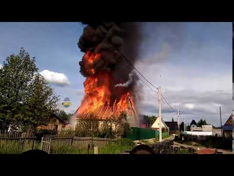 Пожар в дачном сообществе Заря