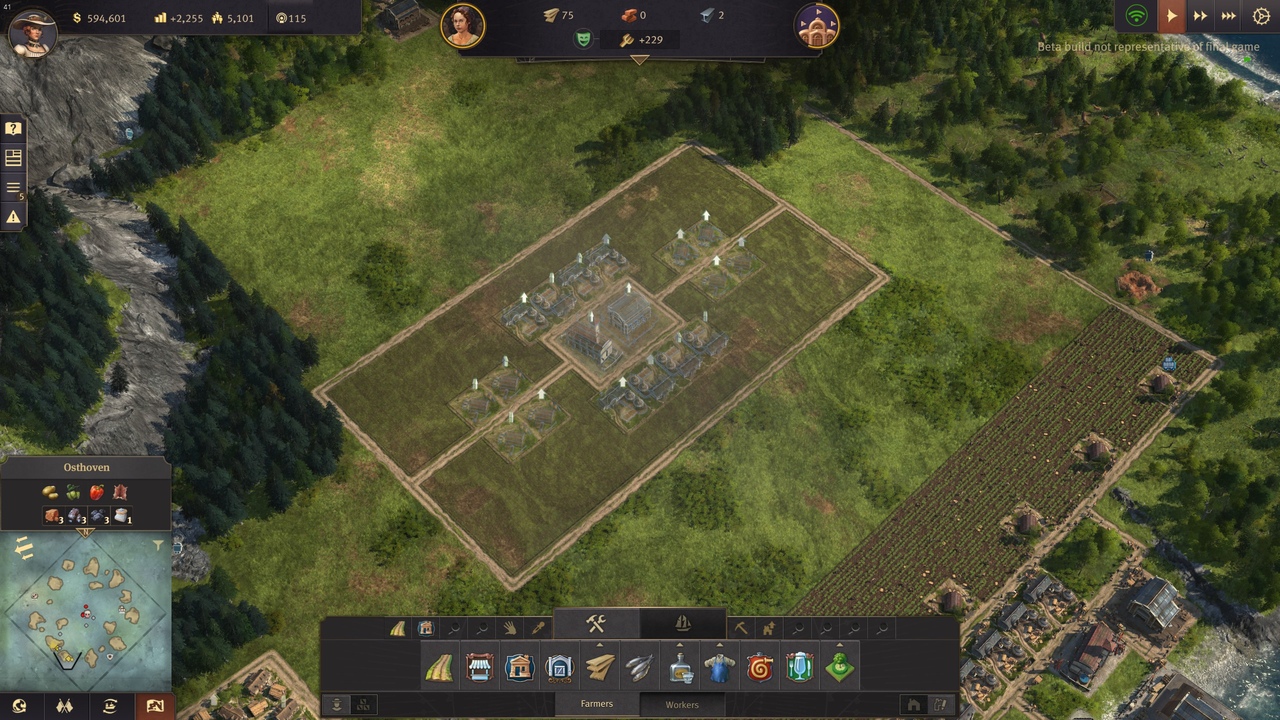 Anno 1800 поля для ферм