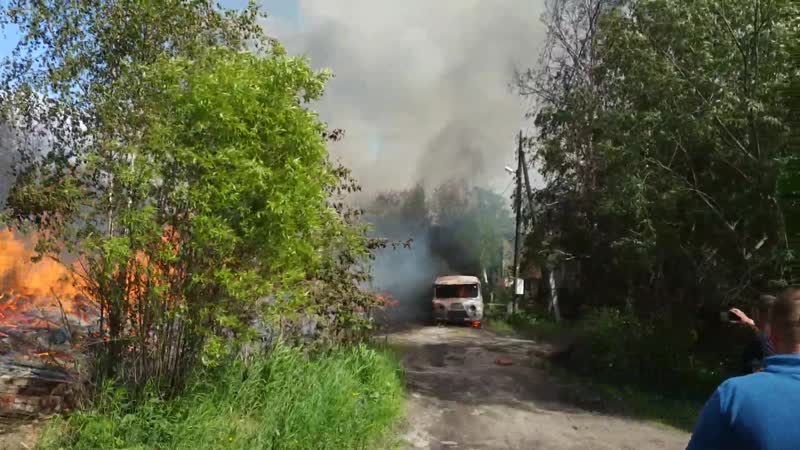 Пожар в Архангельске.