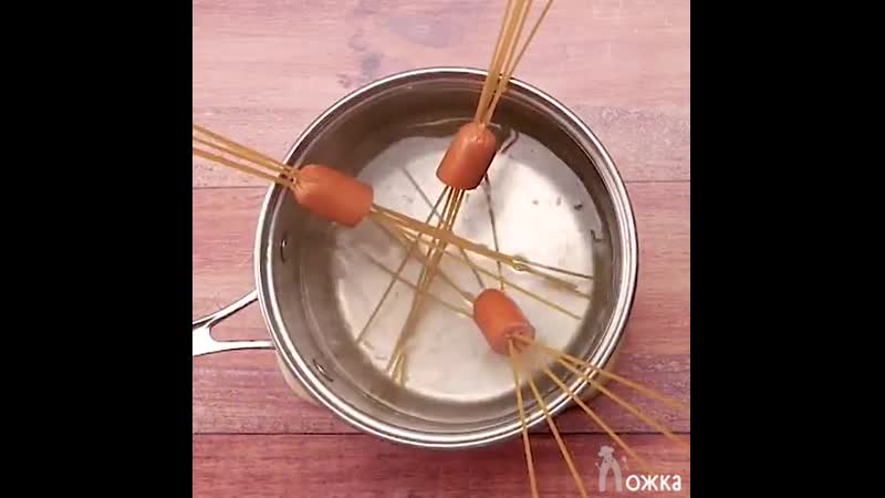 Паста с сосисками