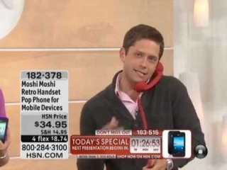 Moshi Moshi Retro Handset Pop Phone for Mobile Devices by Native Union