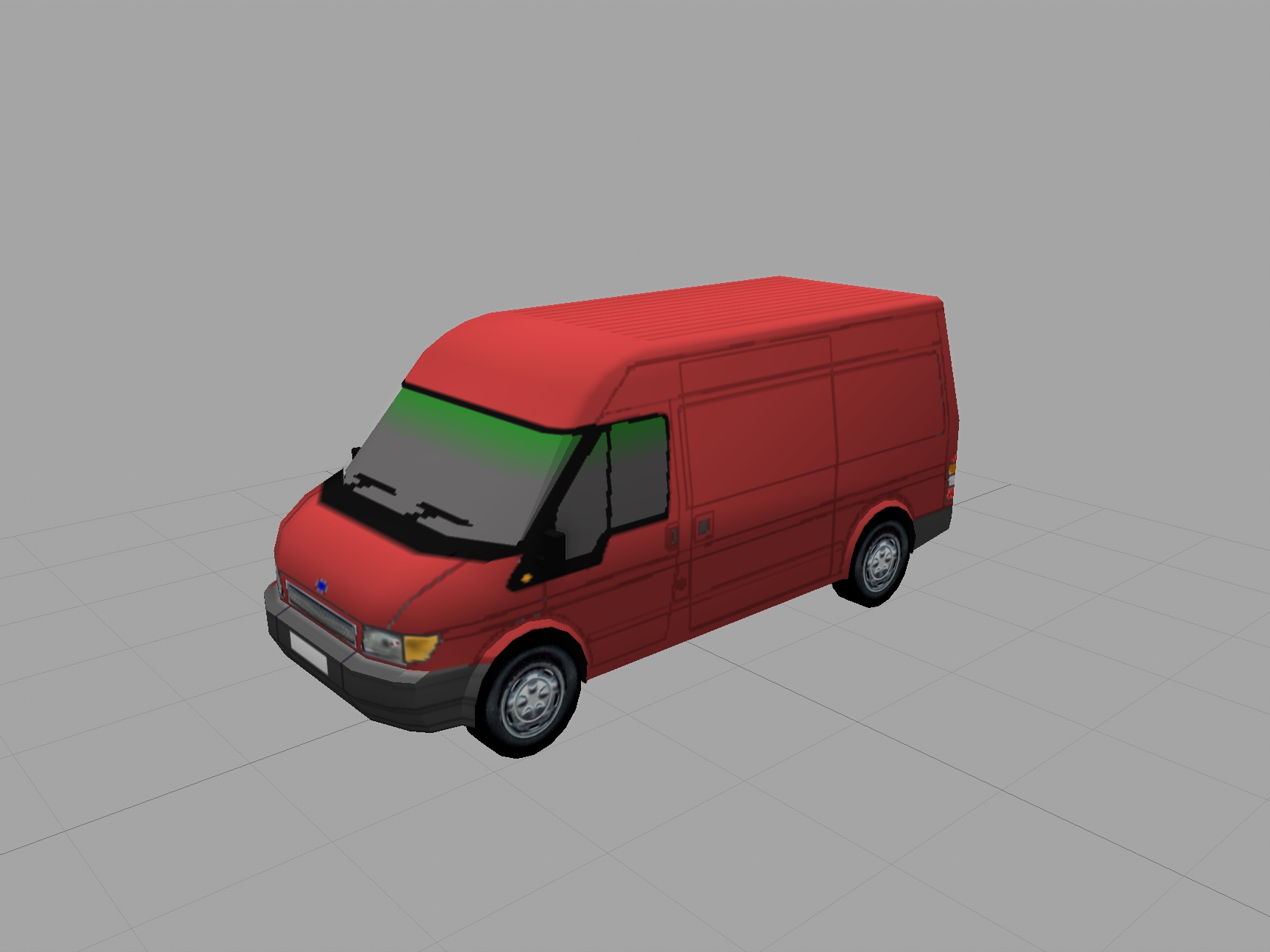 F Transit Van Red 2000 MWB