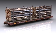 BNSF 60ft flatcar skins