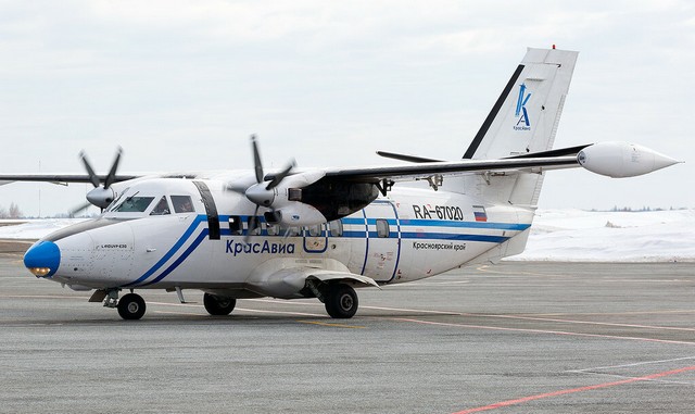 Самолёт L-410 авиакомпания «КрасАвиа»