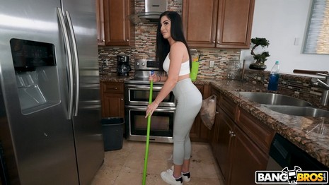 Bangbros - My Dirty Maid - Hot Maid Jasmine Jasmine Vega is working as a maid to pay her way through college. Duncan Saint sees this as an opportunity to fuck her. She agrees to let him pay her double to take her clothes off while cleaning the house. She has a super sexy body. He starts jerking off while she's cleaning. At first she's creeped out but once he offers to quadruple the pay she sucks his dick real nasty. She lets him fuck her from the back, she got fucked on the couch, and then she got on top of him and bounced her ass on him. She obviously let him cum on her face.