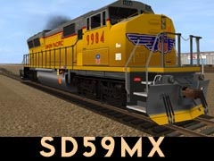 Union Pacific SD59MX weathered