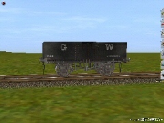 GWR Steel Side open wagon dirty