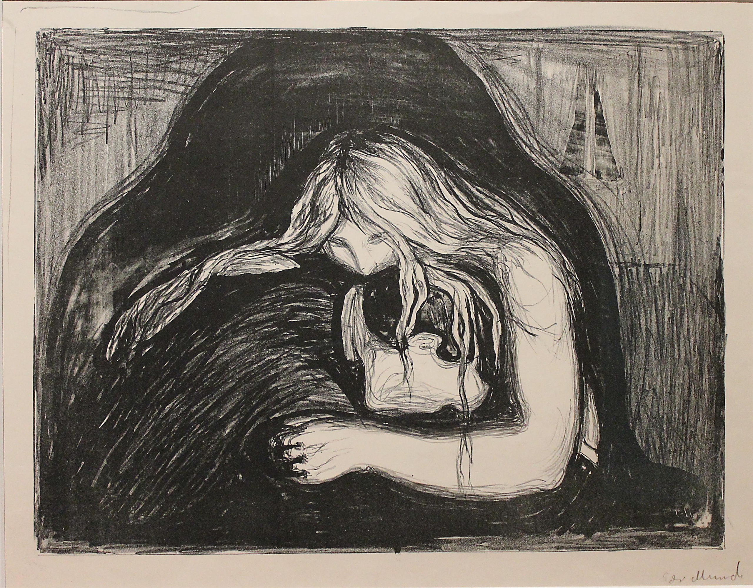 Мунк поцелуй картина