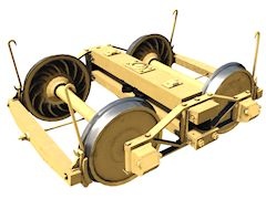 CP Archbar truck (offset coils; yellow)
