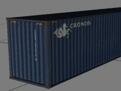 40ft x 9ft-6in CRONOS blue container