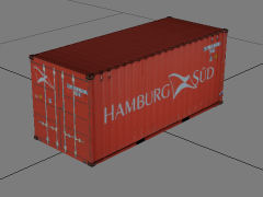 20ft x 8ft-6in Hamburg sud container