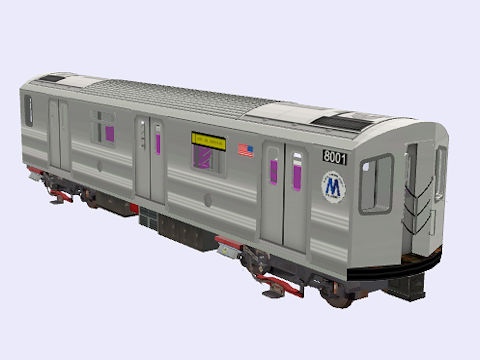 TRAINZland - NYCTA R110A B Subway Car [The Outside World]
