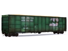 BN 60Ft.9In. (70's era/dirty) woodchip gondola skins