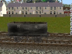 Rhymney Rly 7 plank loco coal dirty w ACS