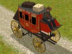 wagon stagecoach - trotting