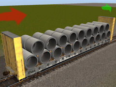 YZ 48x48 in. Cast Concrete Pipe (Load)