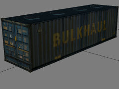 30ftx8-6 BULKHAUL blue container