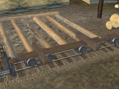 36in Skeleton Log Car