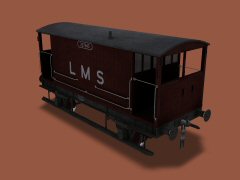 PLL LMS 20T Brake Van 357845 (D1657) bauxite/black weathered